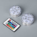 2er-Set LED-Farbwechsel-Unterwasserlicht mit Fernbedienung