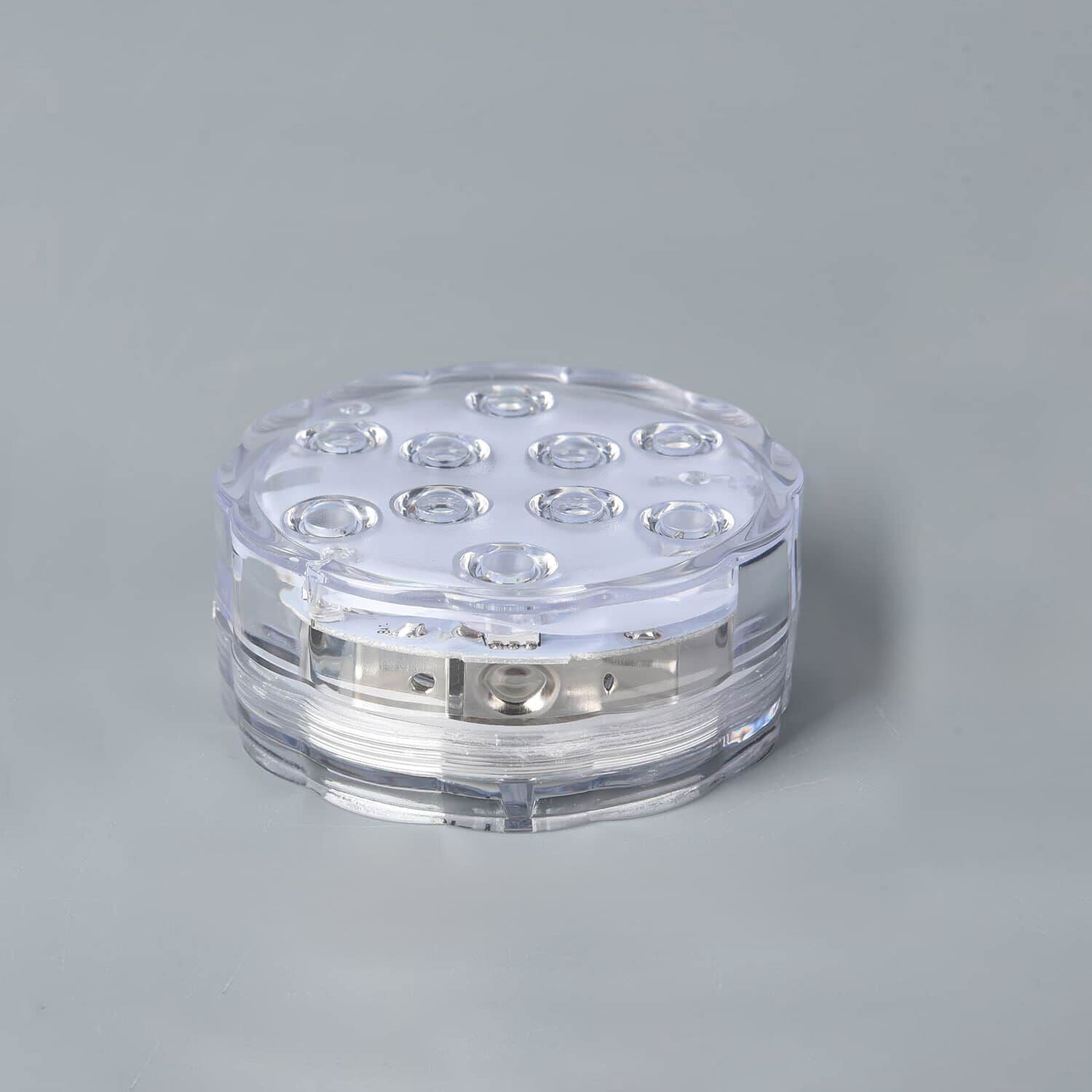 2er-Set LED-Farbwechsel-Wasserlicht mit Fernbedienung (7cm x 7cm x 2.5cm) (3xAAA nicht enthalten)