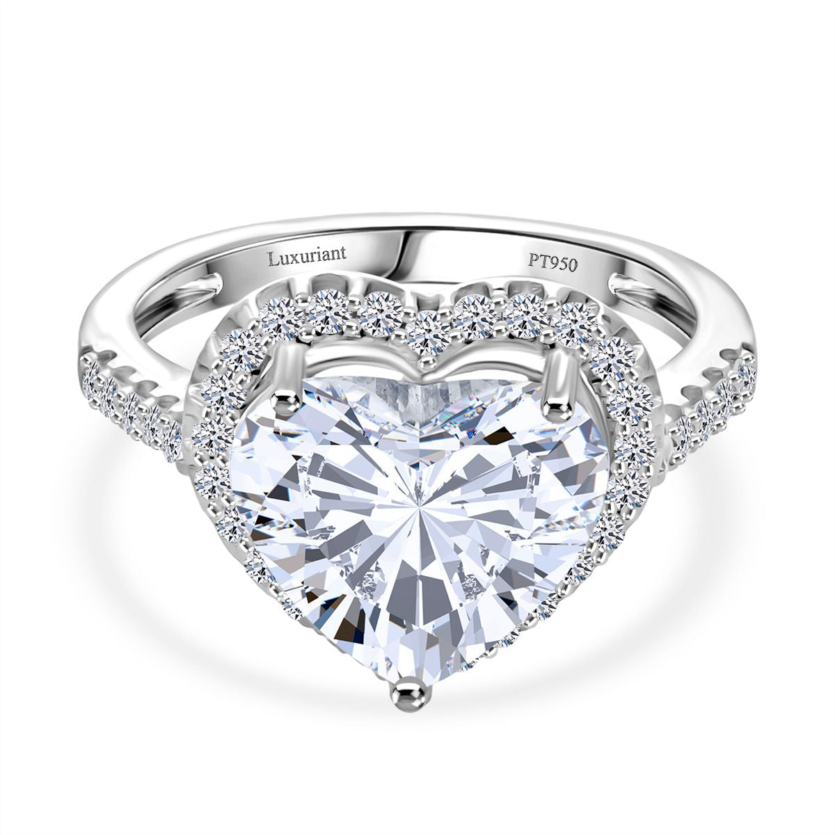 LUXURIANT IGI zertifizierter VS-EF Labor Diamant Ring und Anhänger in 950 Platin