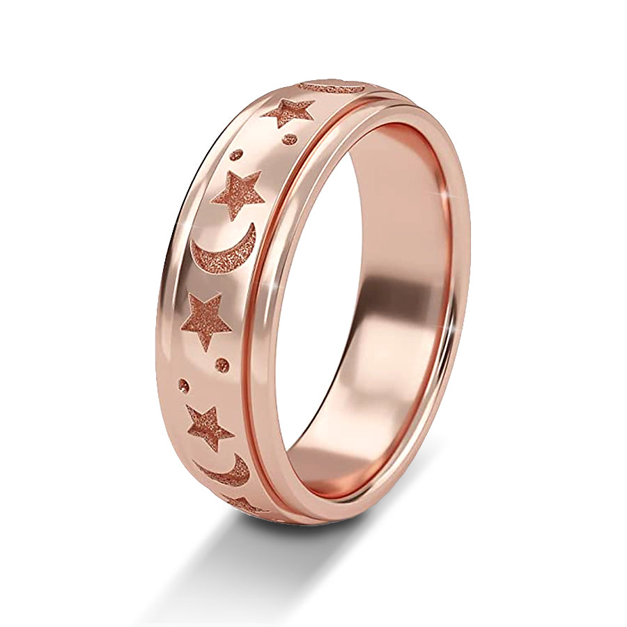 925 Silber rosévergoldetRing (Größe 17.00) ca. 5,04g
