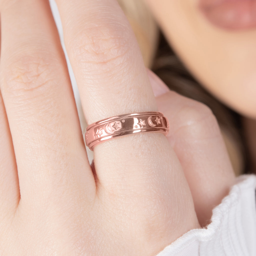 925 Silber rosévergoldetRing (Größe 17.00) ca. 5,04g