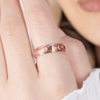 925 Silber rosévergoldetRing (Größe 17.00) ca. 5,04g
