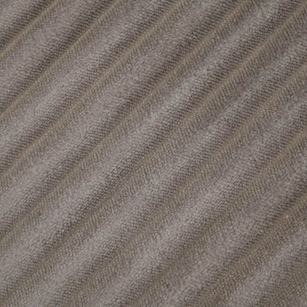 2-Lagige Flanelldecke mit Sherpa-Futter,150x200 cm, Kord-Grau