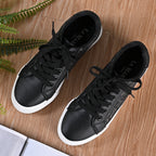 LA MAREY - Sneaker aus Kunstleder, Schlangenhautmuster, Größe 38, Schwarz