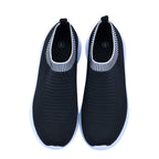 Sportliche Slip-On-Sneaker, Größe 37, Schwarz