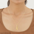Lucy Q Drip Kollektion - Anhänger mit Kette, ca. 50-75 cm, 925 Silber 925 Silber vergoldet ca. 11,26g