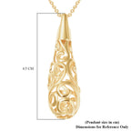 Lucy Q Drip Kollektion - Anhänger mit Kette, ca. 50-75 cm, 925 Silber 925 Silber vergoldet ca. 11,26g