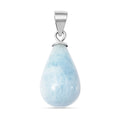 Aquamarin Anhänger 925 Silber rhodiniert ca. 9.65 ct