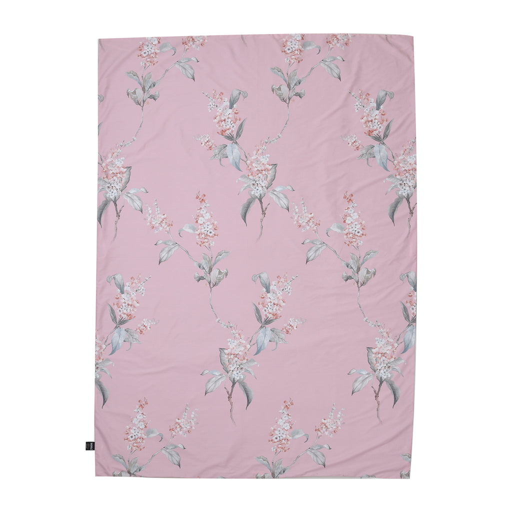 2er-Set, 3D Digitaldruck Bettbezug und Kissenbezug, Größe 135x200 cm und 80x80 cm, Blush Rosa
