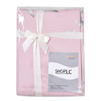 2er-Set, 3D Digitaldruck Bettbezug und Kissenbezug, Größe 135x200 cm und 80x80 cm, Blush Rosa