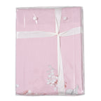 2er-Set, 3D Digitaldruck Bettbezug und Kissenbezug, Größe 135x200 cm und 80x80 cm, Blush Rosa