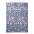 2er-Set, 3D Digitaldruck Bettbezug und Kissenbezug, Blatt- und Blumenmuster, Grau