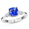 RHAPSODY - AAAA Tansanit und Diamant-Ring, VS E-F, 950 Platin (Größe 20.00) ca. 2.45 ct