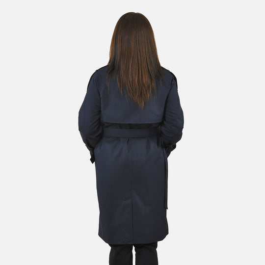 LA MAREY - Trenchcoat mit Hüftgürtel, L, Khaki