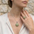 EverTrue natürlicher Peridot Ring und Anhänger