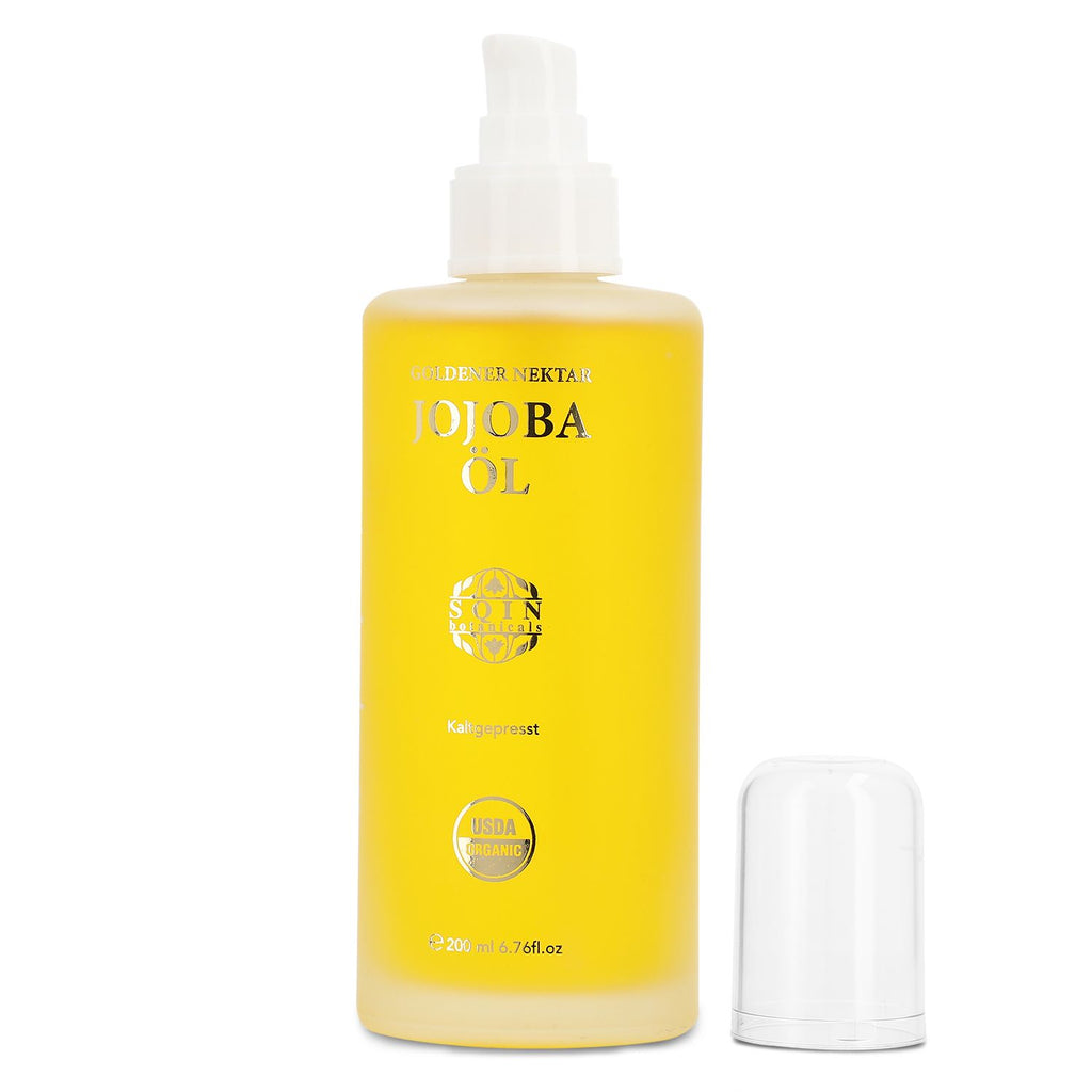 SQIN Botanicals 4er-Set Kaltgepresstes, natürliches Jojobaöl, 200ml