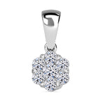 LUXURIANT DIAMOND Schmuckset: SI Labor Diamant Ohrringe & Anhänger - 0,51 ct.