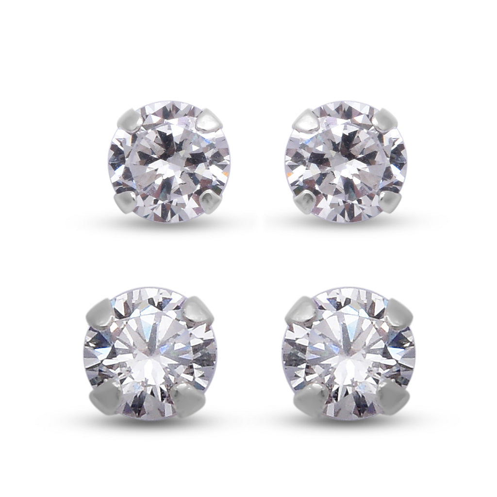 Weißer Zirkonia Schmuckset   ca. 2,28 ct