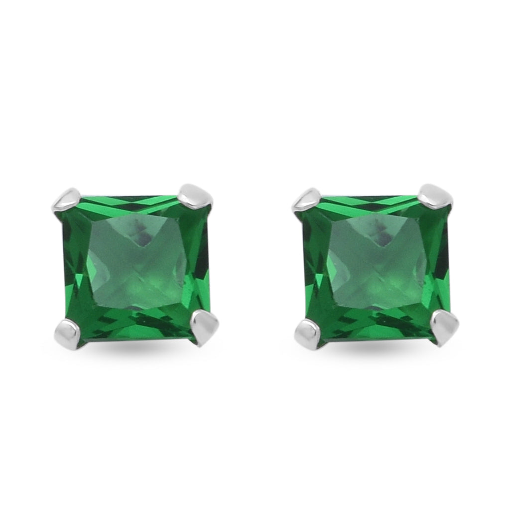 Weißer Zirkonia, Grüner Zirkonia Schmuckset   ca. 3,00 ct.