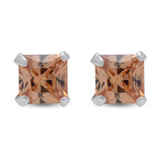 Champagner Zirkonia, Blauer Zirkonia Schmuckset   ca. 3,40 ct.