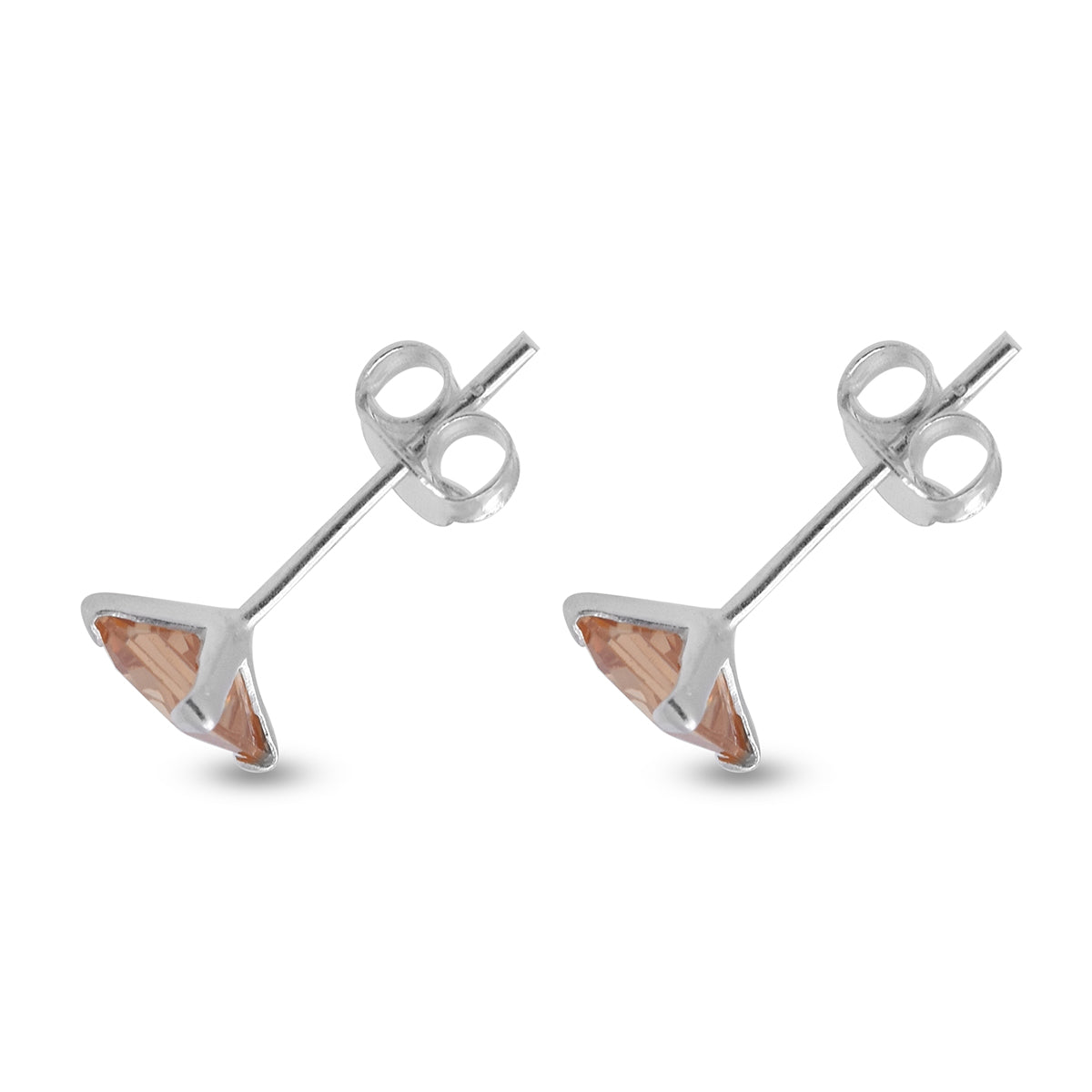 Champagner Zirkonia, Blauer Zirkonia Schmuckset   ca. 3,40 ct.