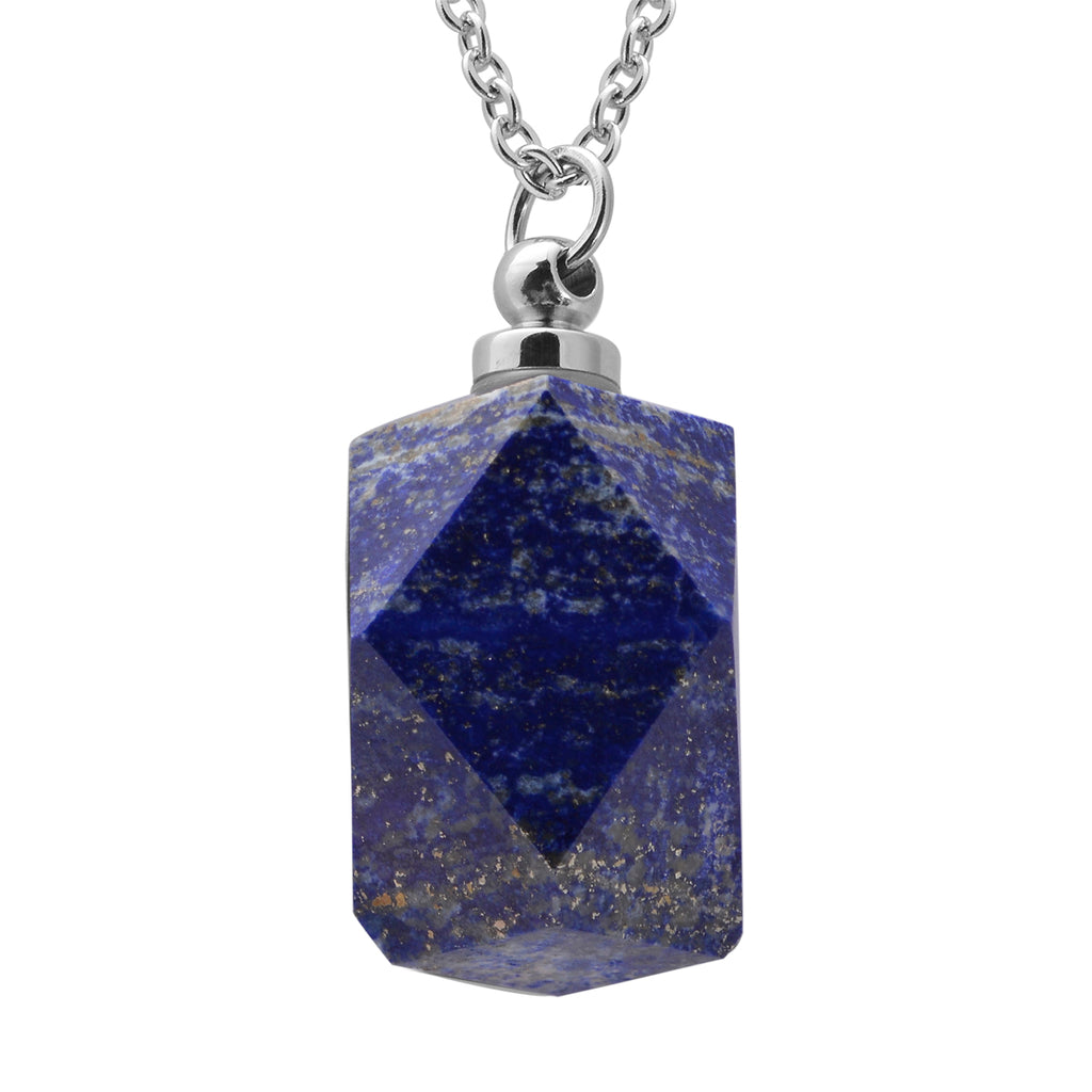 Lapislazuli Anhänger mit Kette 50 cm Edelstahl ca. 90,50 ct