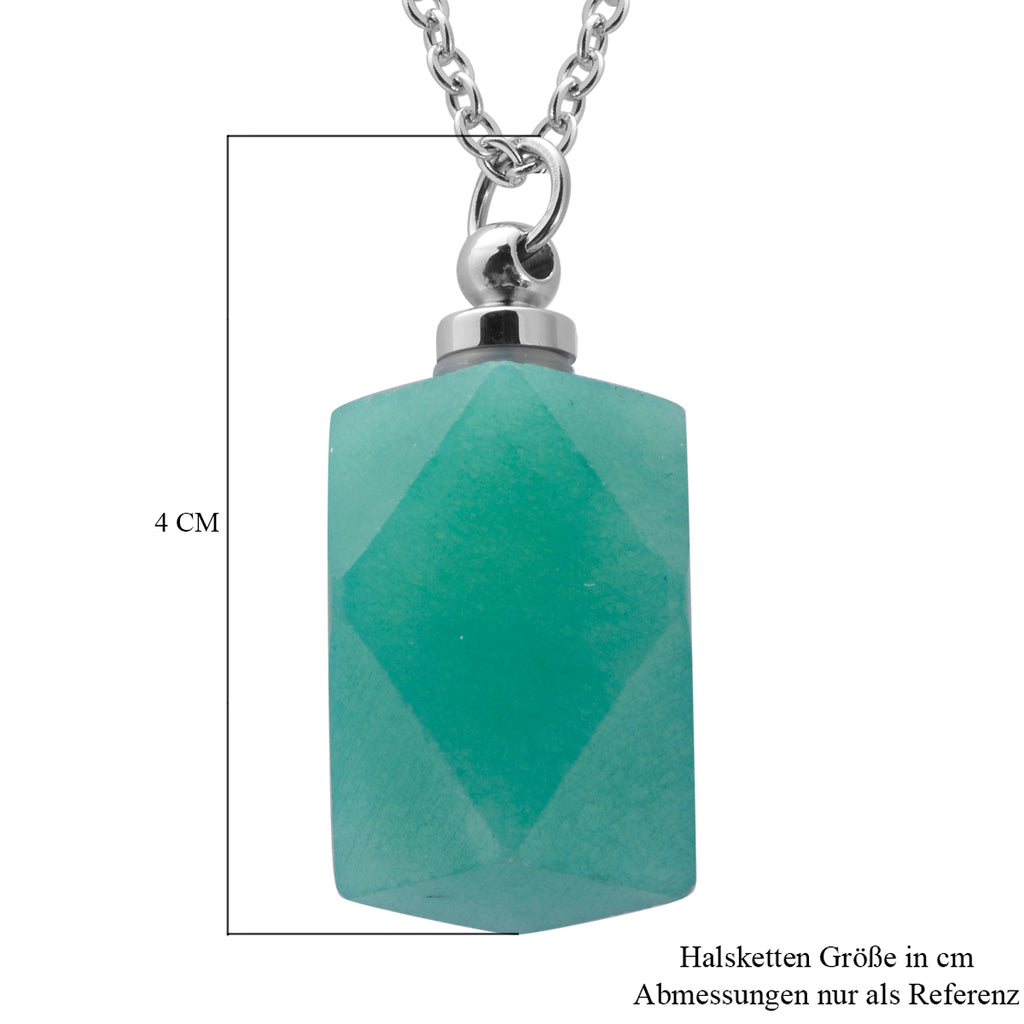 Amazonit Anhänger mit Kette ca. 79,60 ct