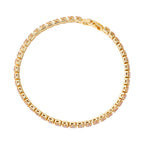 4er Set, Champagner Zirkonia Armband, Anhänger mit Kette und Ohrringen, Messing ca. 17.60 ct