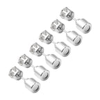 3er- Set Kristall LED-Lichter (Grün, Violett und Orange) Ohrstecker Messing