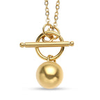 2er- Set weiße Kristall-Ohrringe und Halskette, ca. 50 cm, Edelstahl IP-Gold