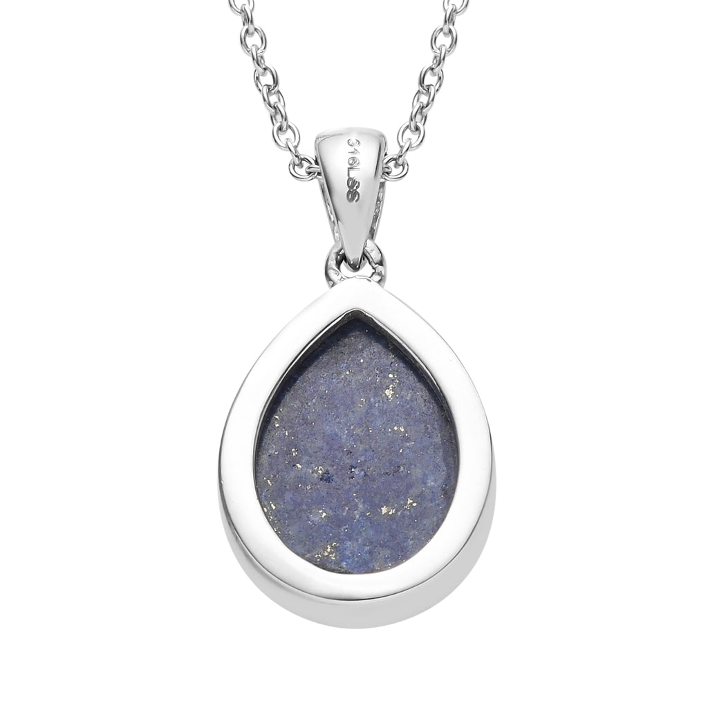 Lapislazuli Anhänger mit Kette ca. 11,33 ct