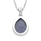 Lapislazuli Anhänger mit Kette ca. 11,33 ct