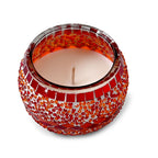 Handgefertigte Mosaikglas mit Sojawachs-Duftkerze 36 Std. Brenndauer 8ml natürliches Öl