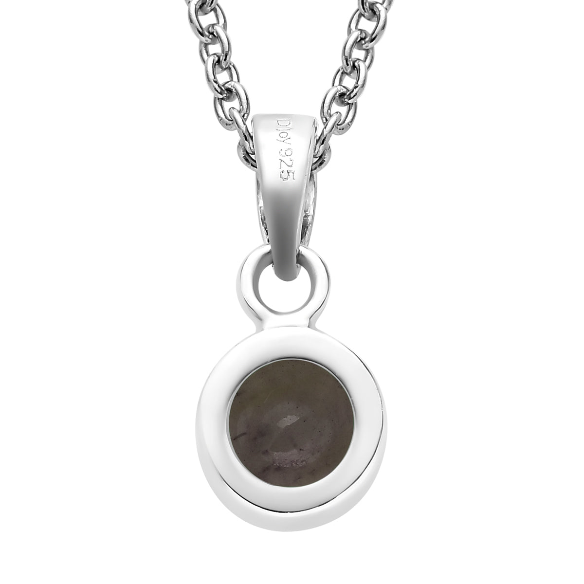 2er Set - Weißer Topas-Anhänger mit Kette und Ohrringe, 925 Silber Edelstahl, ca. 3.50 ct