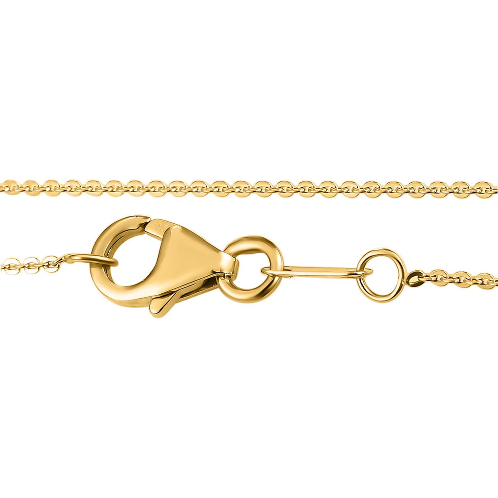 GP Italienische Garten Kollektion - Mehrfarbiger Edelstein-Anhänger mit Kette, ca. 50 cm, 925 Silber vergoldet ca. 3,16 ct