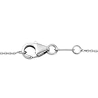 Premium Regenbogen Mondstein und weißer Zirkon-Anhänger mit Kette, 925 Silber platiniert ca. 4.36 ct