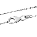 Mehrfarbiger Saphir-Anhänger mit Kette, ca. 50 cm, 925 Silber platiniert ca. 7,42 ct