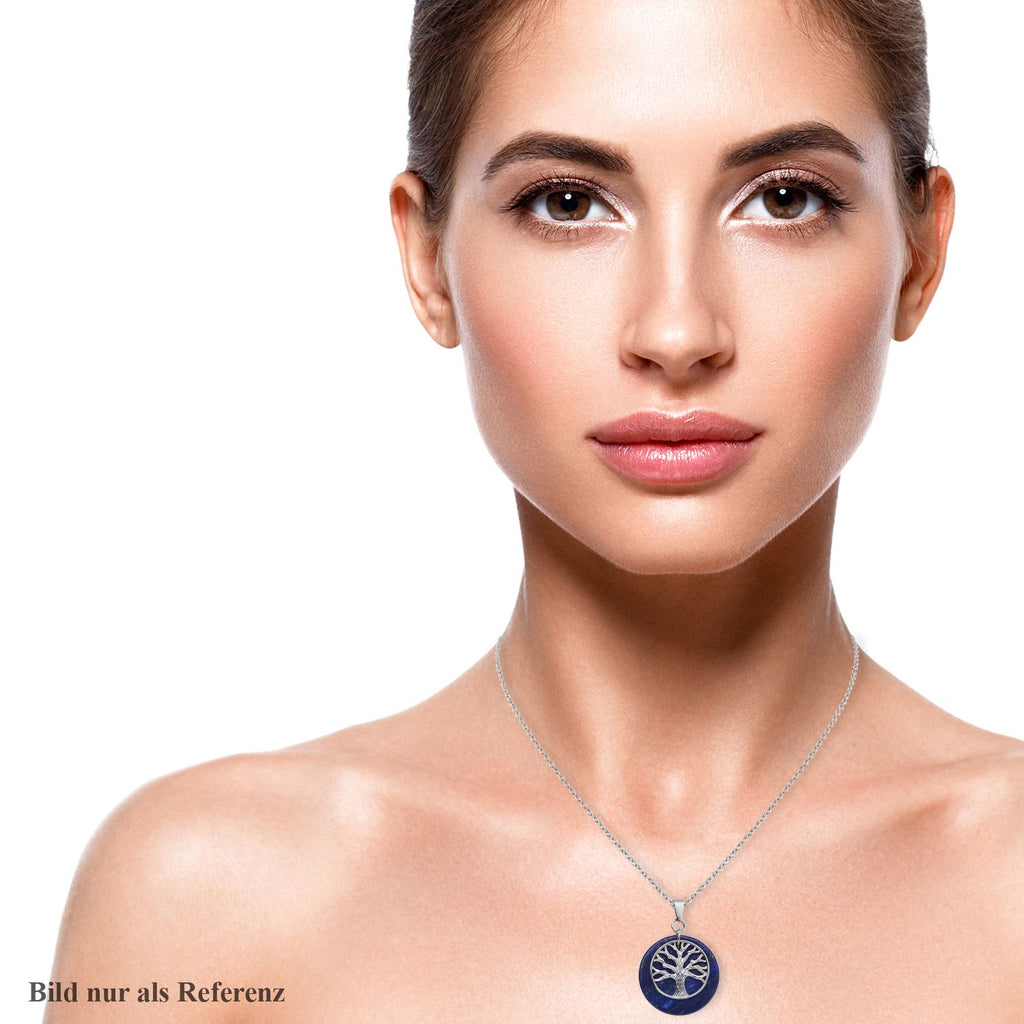 Lapislazuli-Anhänger mit Kette, reiner Edelstahl ca. 21,00 ct