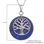 Lapislazuli-Anhänger mit Kette, reiner Edelstahl ca. 21,00 ct
