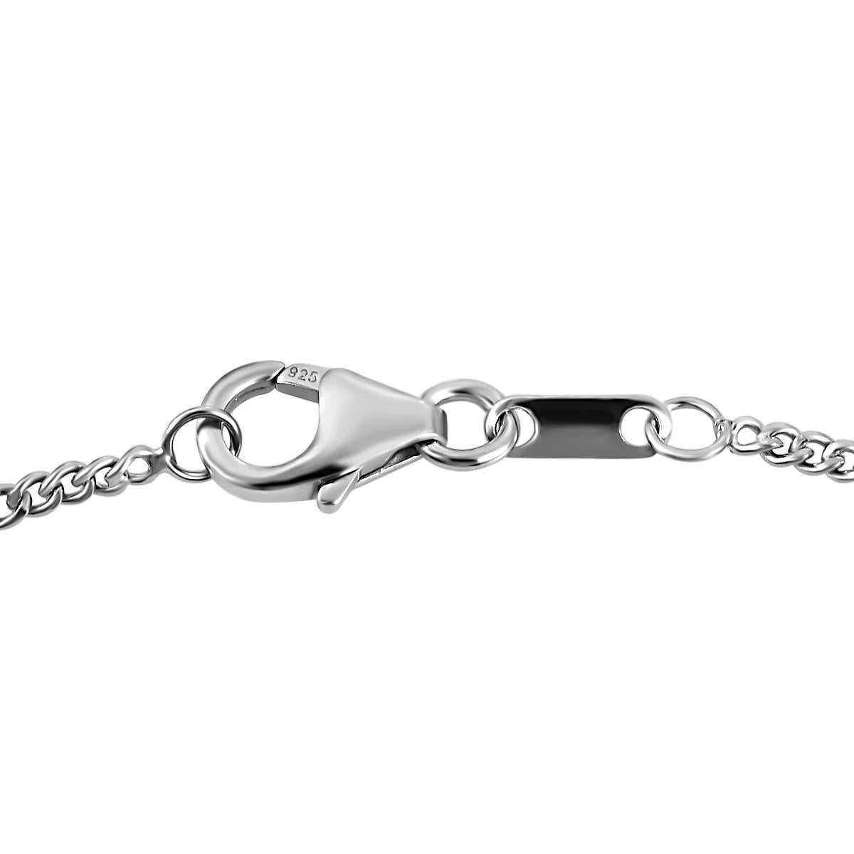 AAA Citrin-Anhänger mit Kette, 925 Silber platiniert ca. 50,89 ct