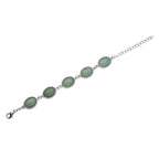 Grüne Aventurin-Ohrringe und Armband, reiner Edelstahl ca. 95,00 ct