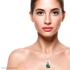 Gelber Edelstahl Anhänger mit Kette, reiner Edelstahl ca. 5,00 ct