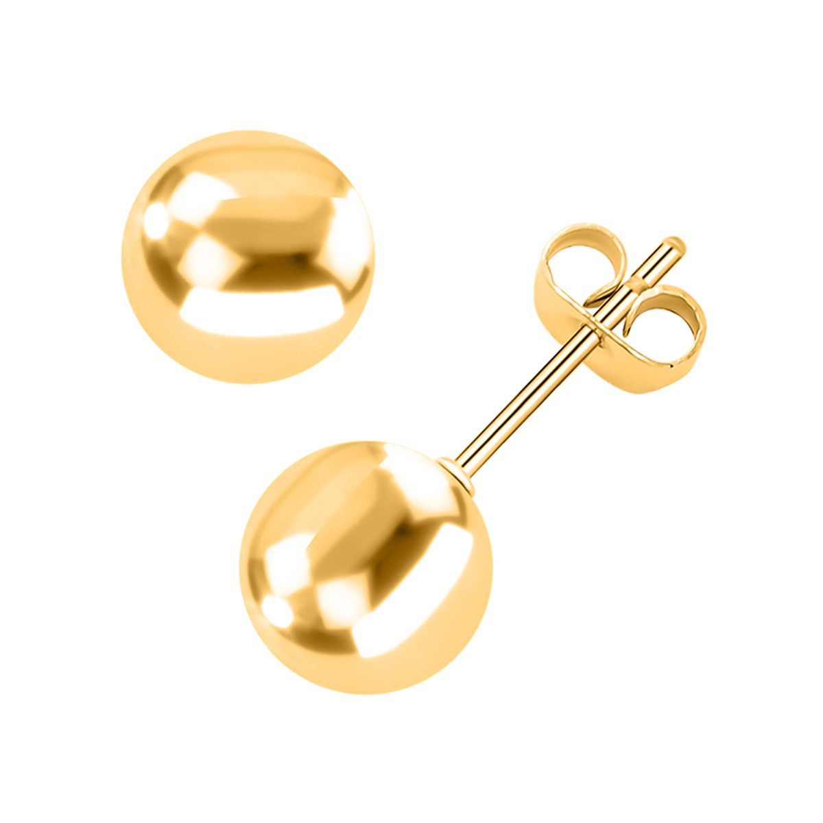 2er Set -Weißes Kristall-Collier und Ohrstecker, ca. 50 cm, goldfarben 7.00 ct