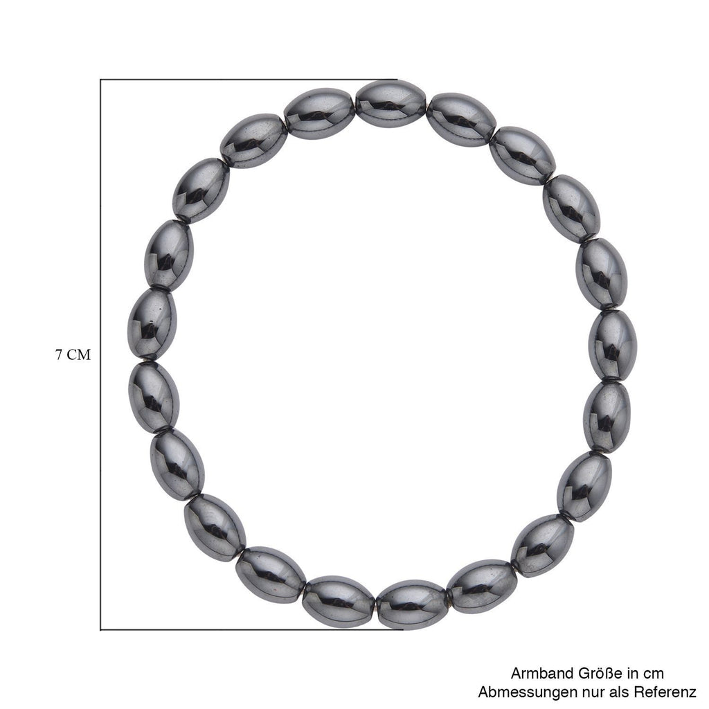 2er Set Hämatit Armbänder, Fass ca. 160.00 ct