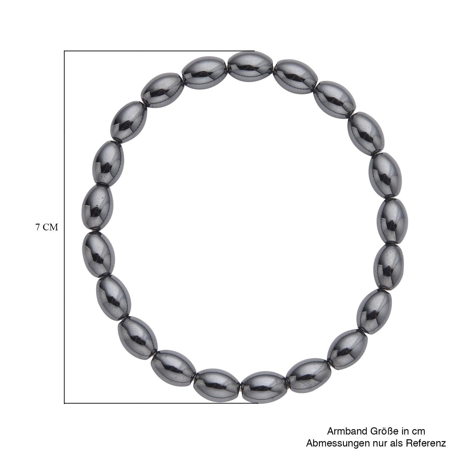2er Set Hämatit Armbänder, Fass ca. 160.00 ct