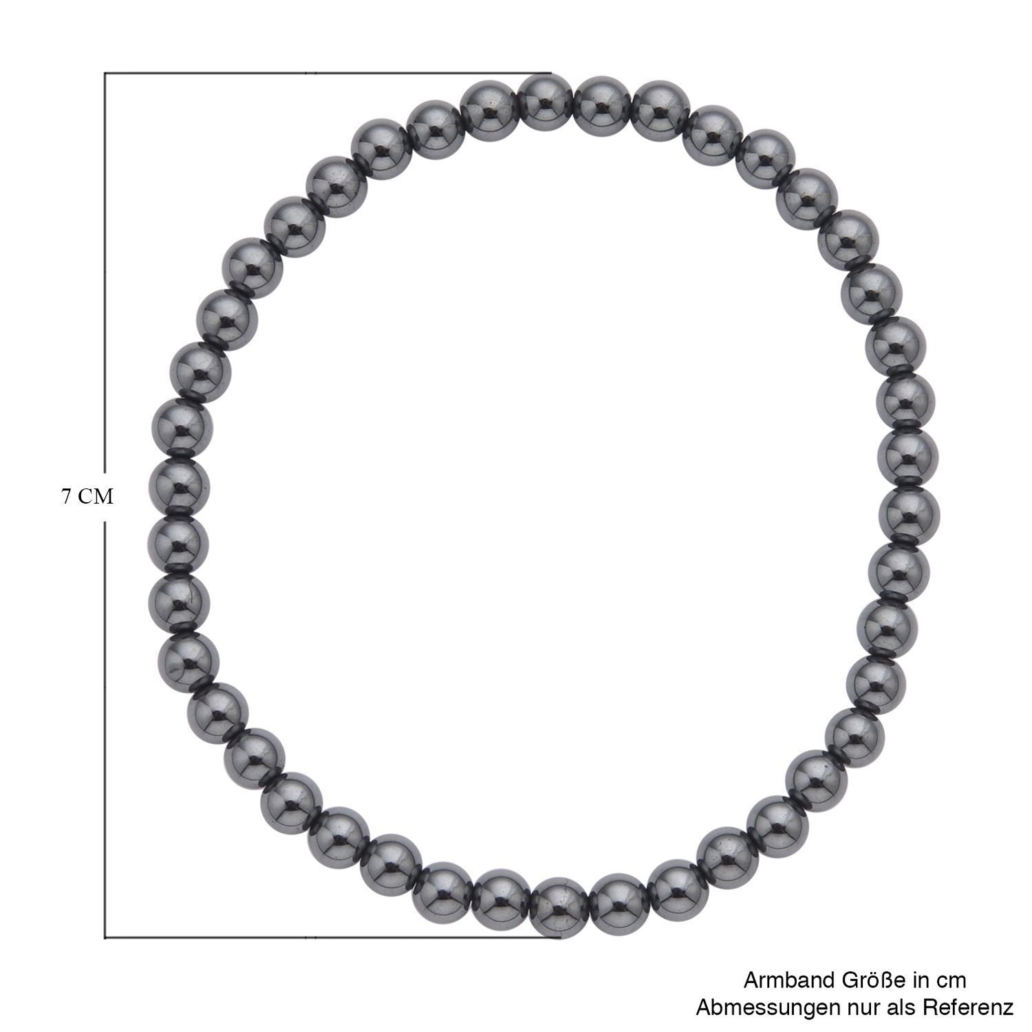2er Set Hämatit Armbänder, Rund-Kugel ca. 166,00 ct