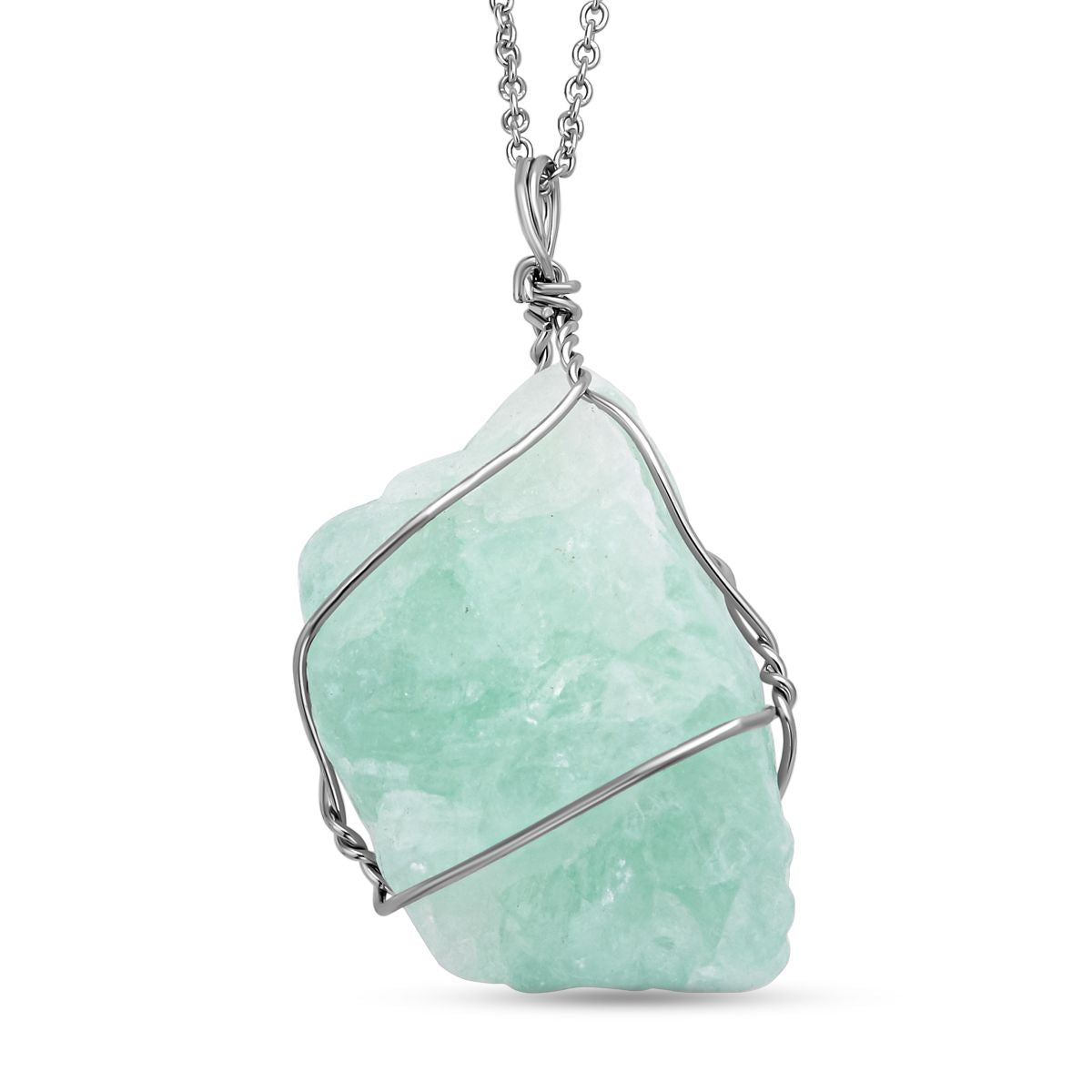 Grüner Fluorit, afrikanischer Amethyst und Rosenquarz Halskette, Messing und Edelstahl ca. 278,00 ct