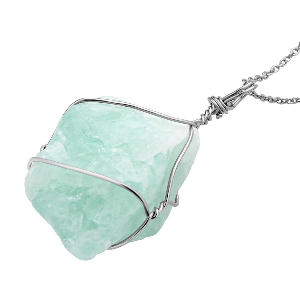 Grüner Fluorit, afrikanischer Amethyst und Rosenquarz Halskette, Messing und Edelstahl ca. 278,00 ct