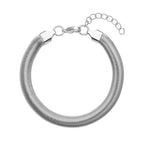 EVER TRUE 6er - Schlangen Halskette und Armband, 316L Edelstahl 750 vergoldet und 750 rosévergoldet