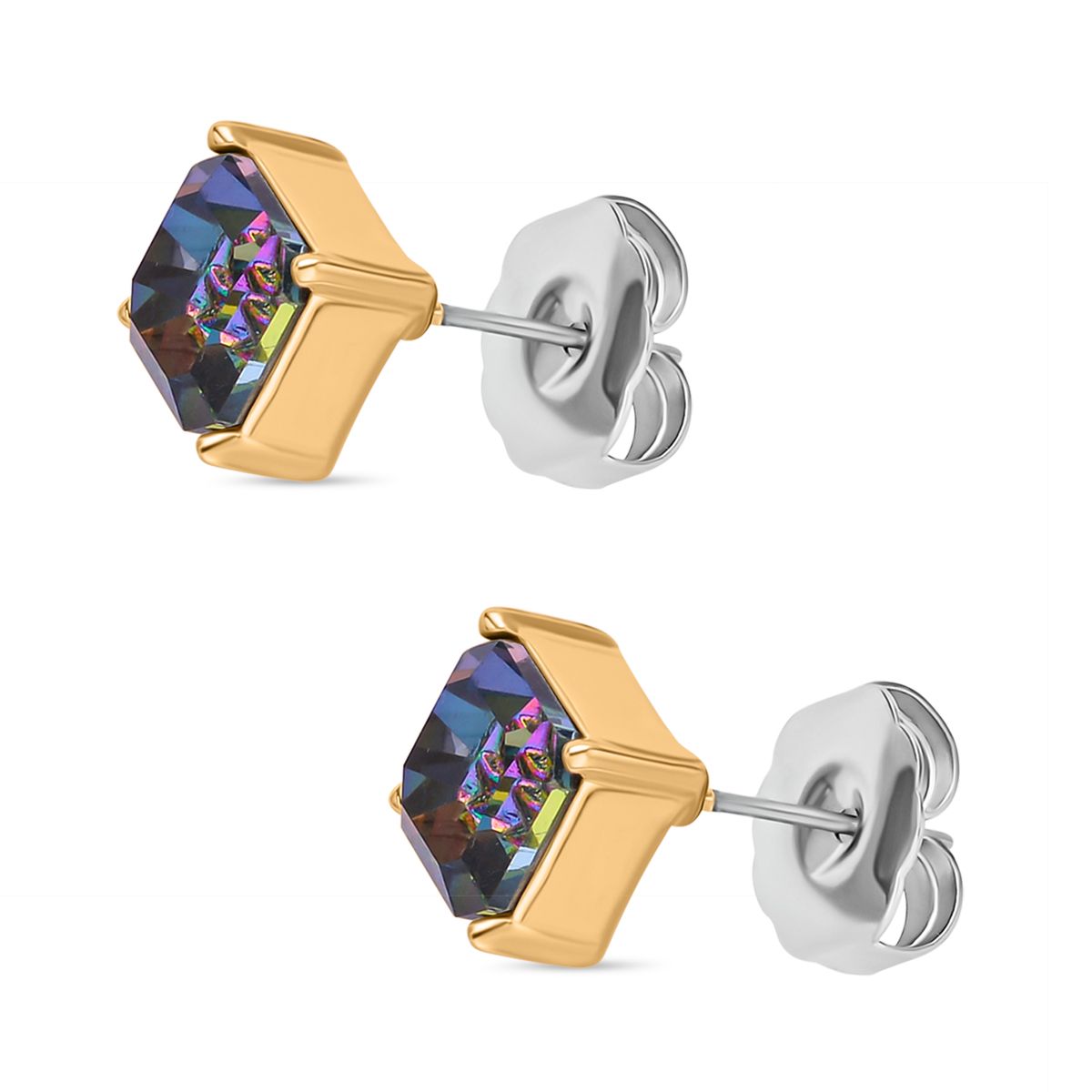 Mehrfarbiger Kristall, weißer Kristall, Schmuckset 13.50 ct
